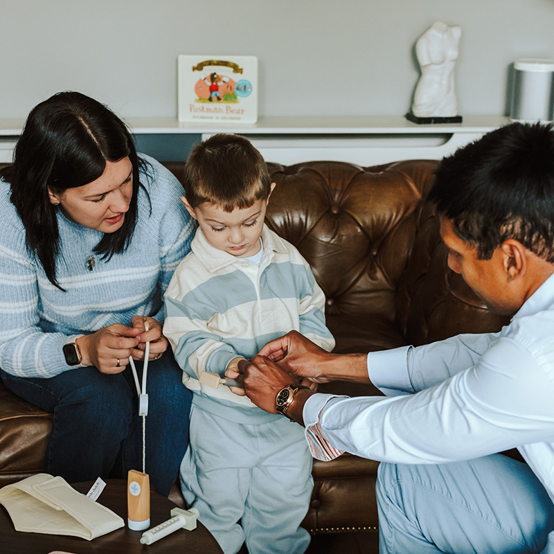 A Family Attending a Consultation